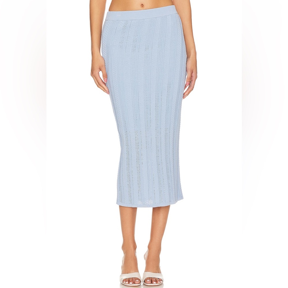 Central Park West Louis Skirt in Blue